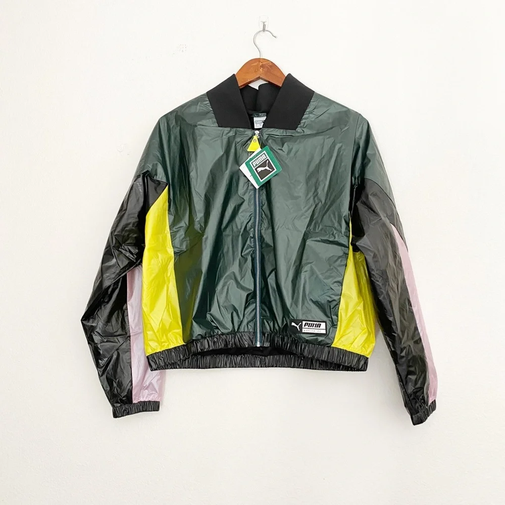 NWT Puma TZ Active Jacket Color Block Light Weight